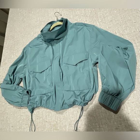 Yogalicious Jackets & Blazers - Yogalicious Women's Blue Bomber Jacket